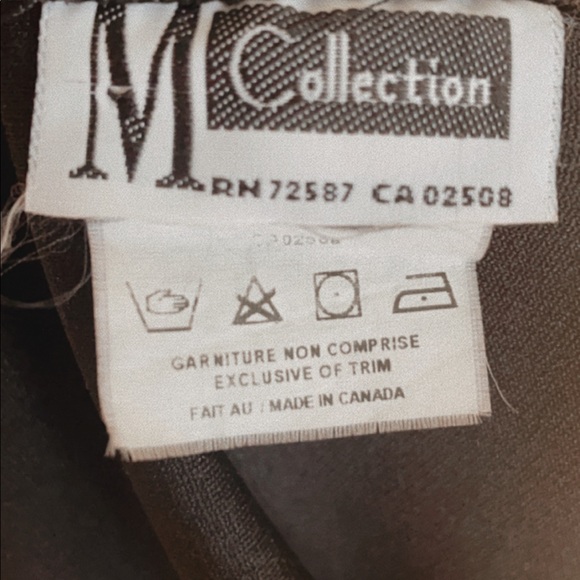 90s midi dress with contrast fold - Picture 4 of 4